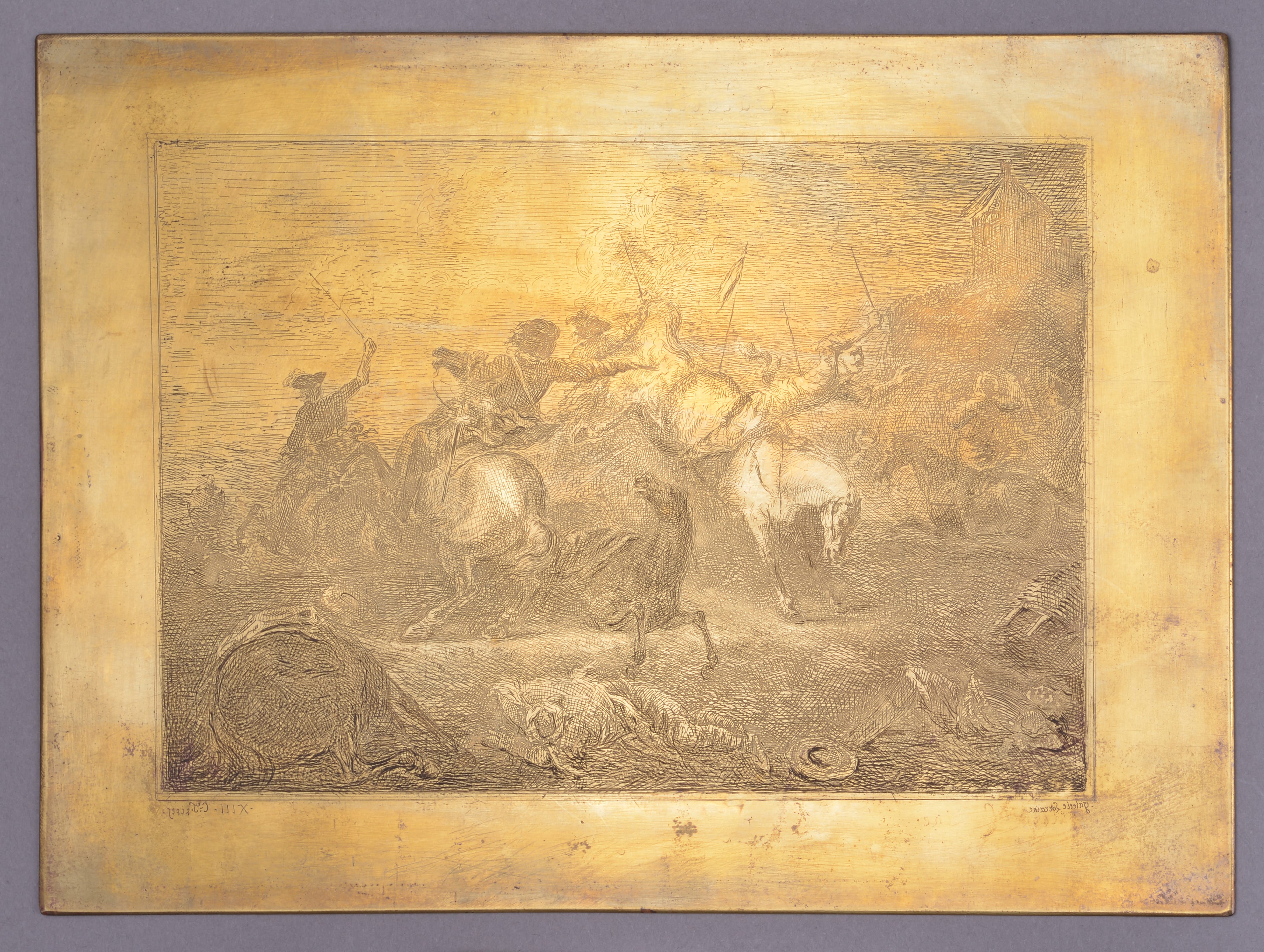Bataille de Jacques Courtois dit Le Bourguigon, Charles François Friry, 1862 vers,1877