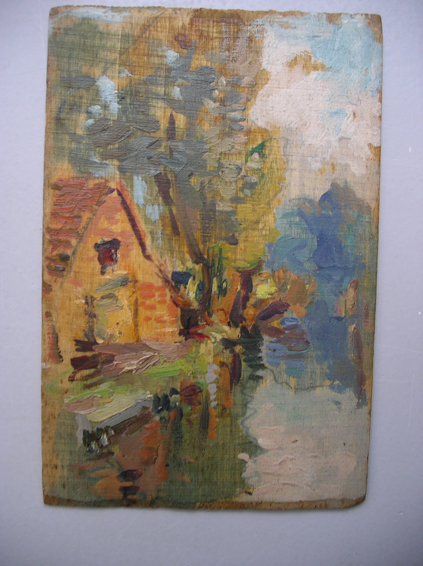 Maison au bord de l'eau, Pierre Waidmann, Premier quart XXe s.