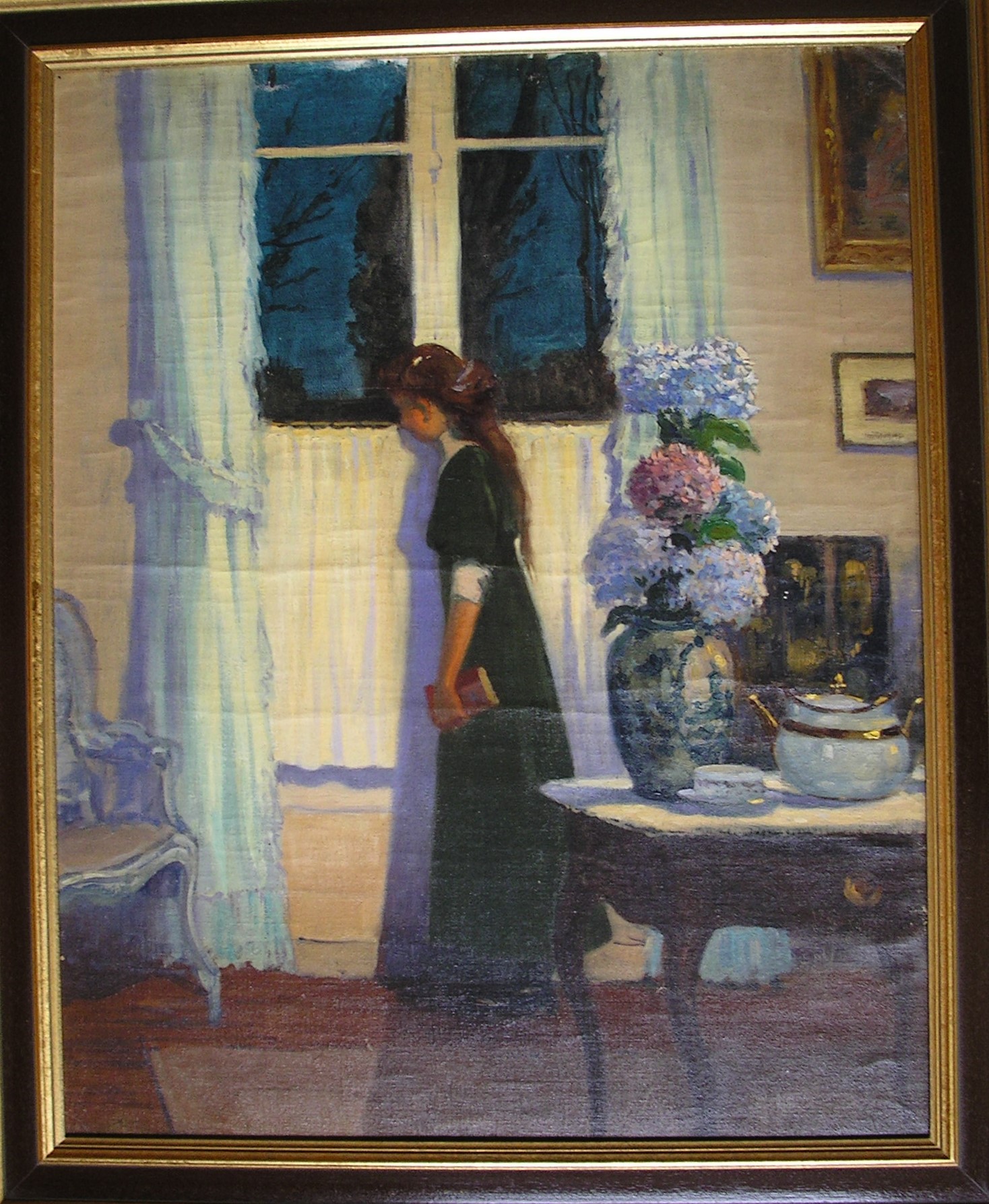 Jeune fille devant la fenêtre (Colette Waidmann), Pierre Waidmann, 1912 vers
