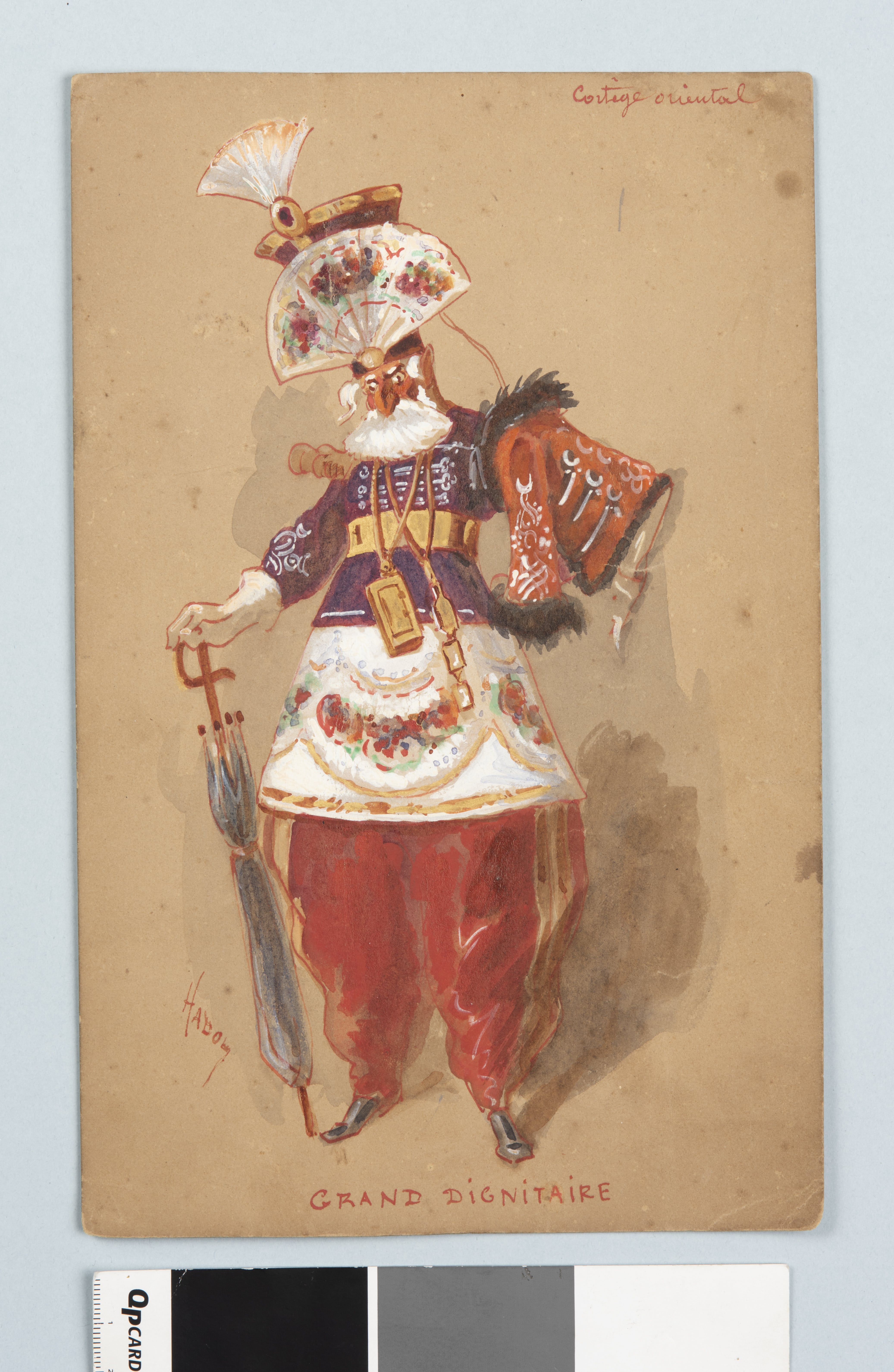Grand dignitaire (cortège oriental), Paul Hadol, vers 1865-1867