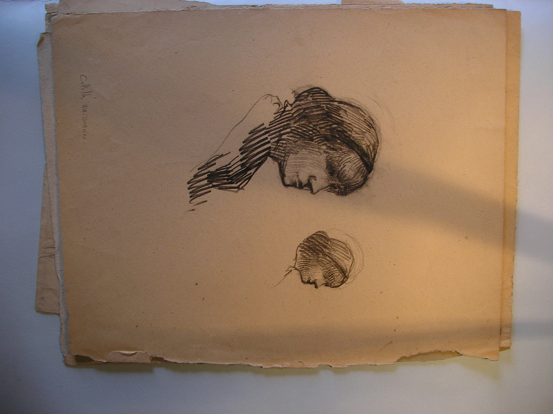 Buste de profil droit de jeune femme (Colette), Pierre Waidmann, 1900-1910