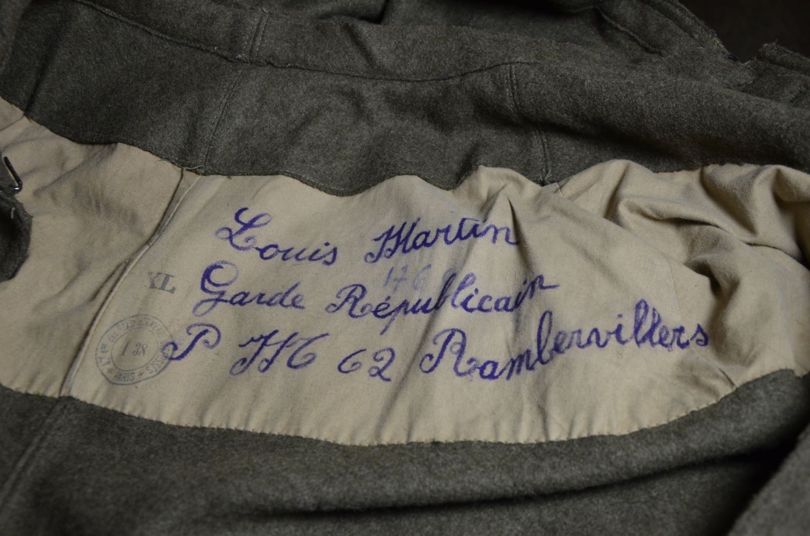 Manteau à capuchon modèle 1935 de garde Républicain_4