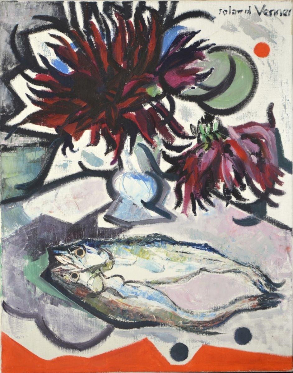 Dahlias aux poissons merlans, Roland Venner, 1964 entre,1975 et