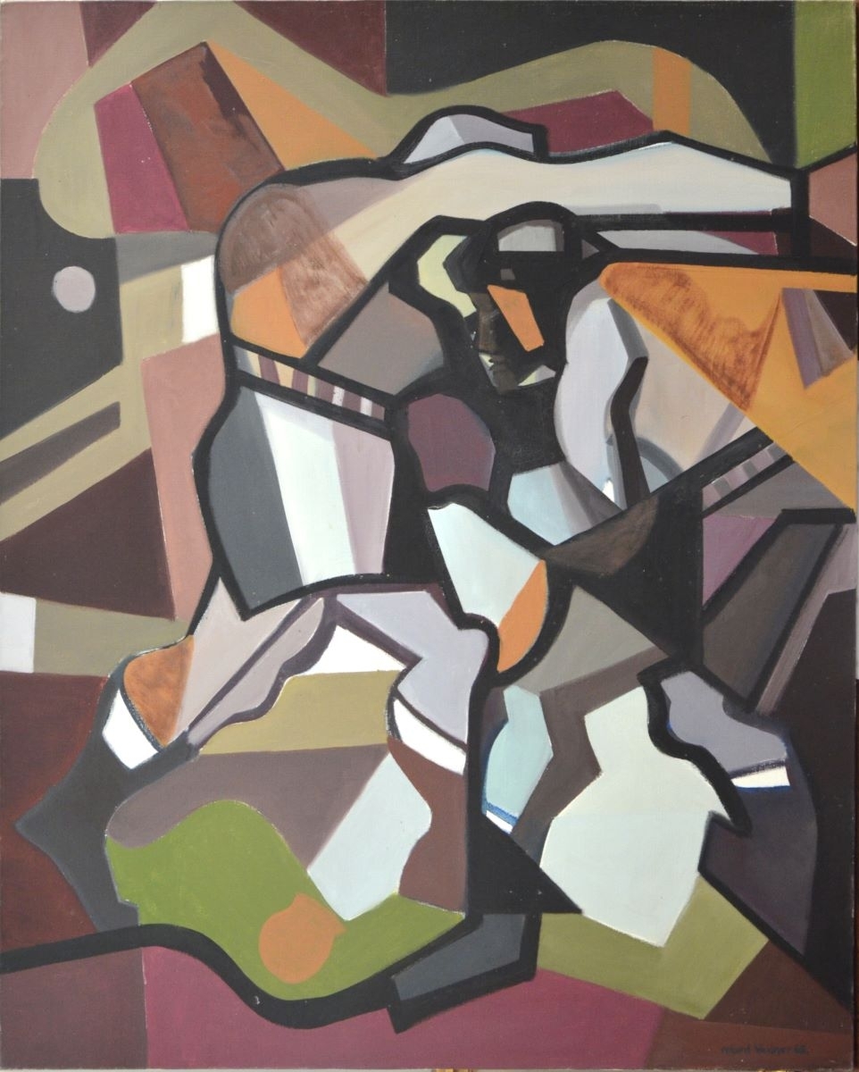 Combat de boxe (titre factice), Roland Venner, 1966 de