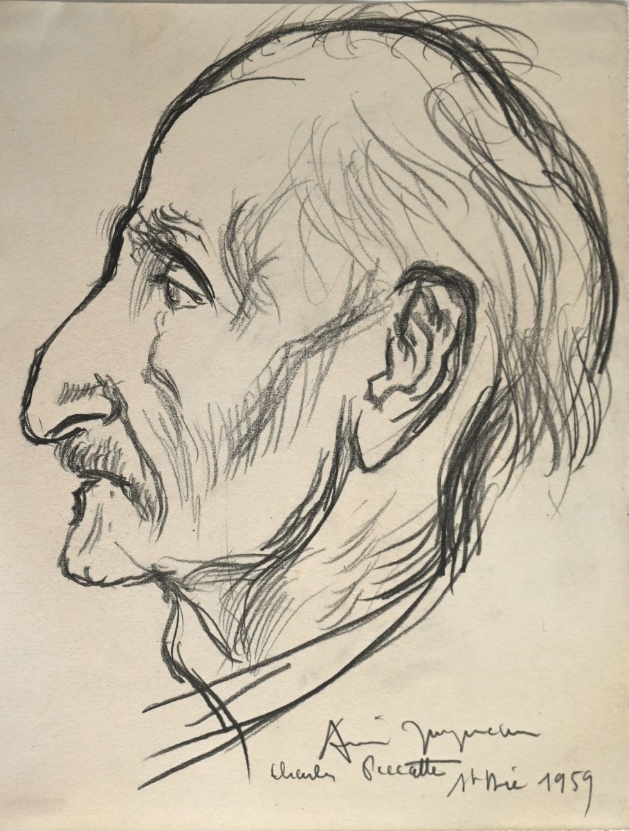 Portrait de Charles Peccatte (titre factice), André Jacquemin, 1959