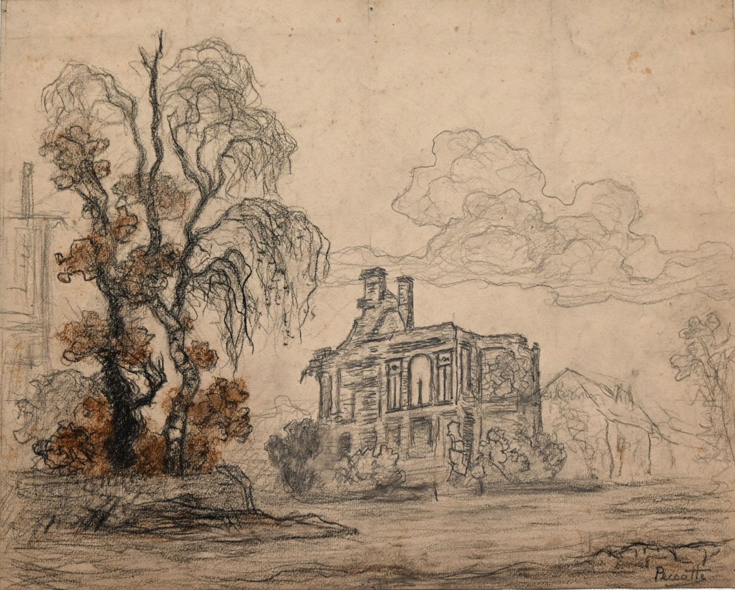 Saint-Dié, ruines I (titre factice), Charles Peccatte, 1945