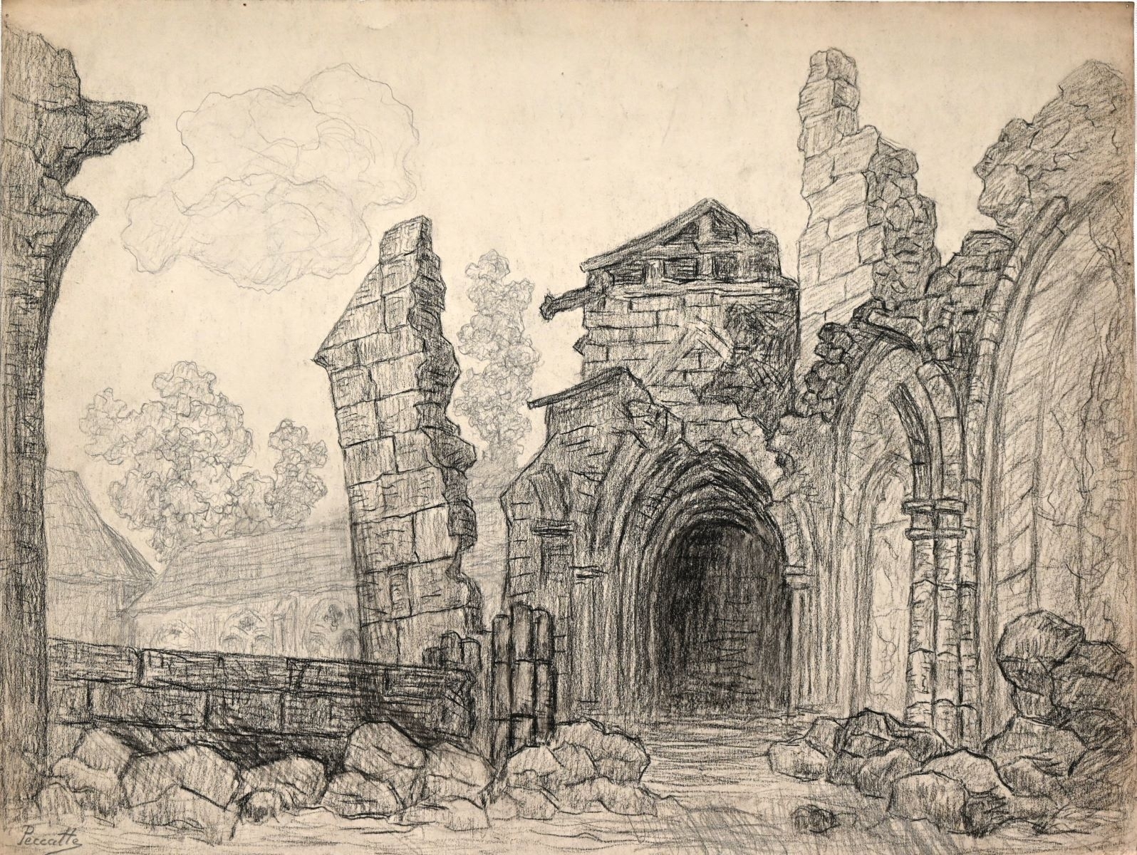 Saint-Dié, Cloître III (titre factice), Charles Peccatte, 1945