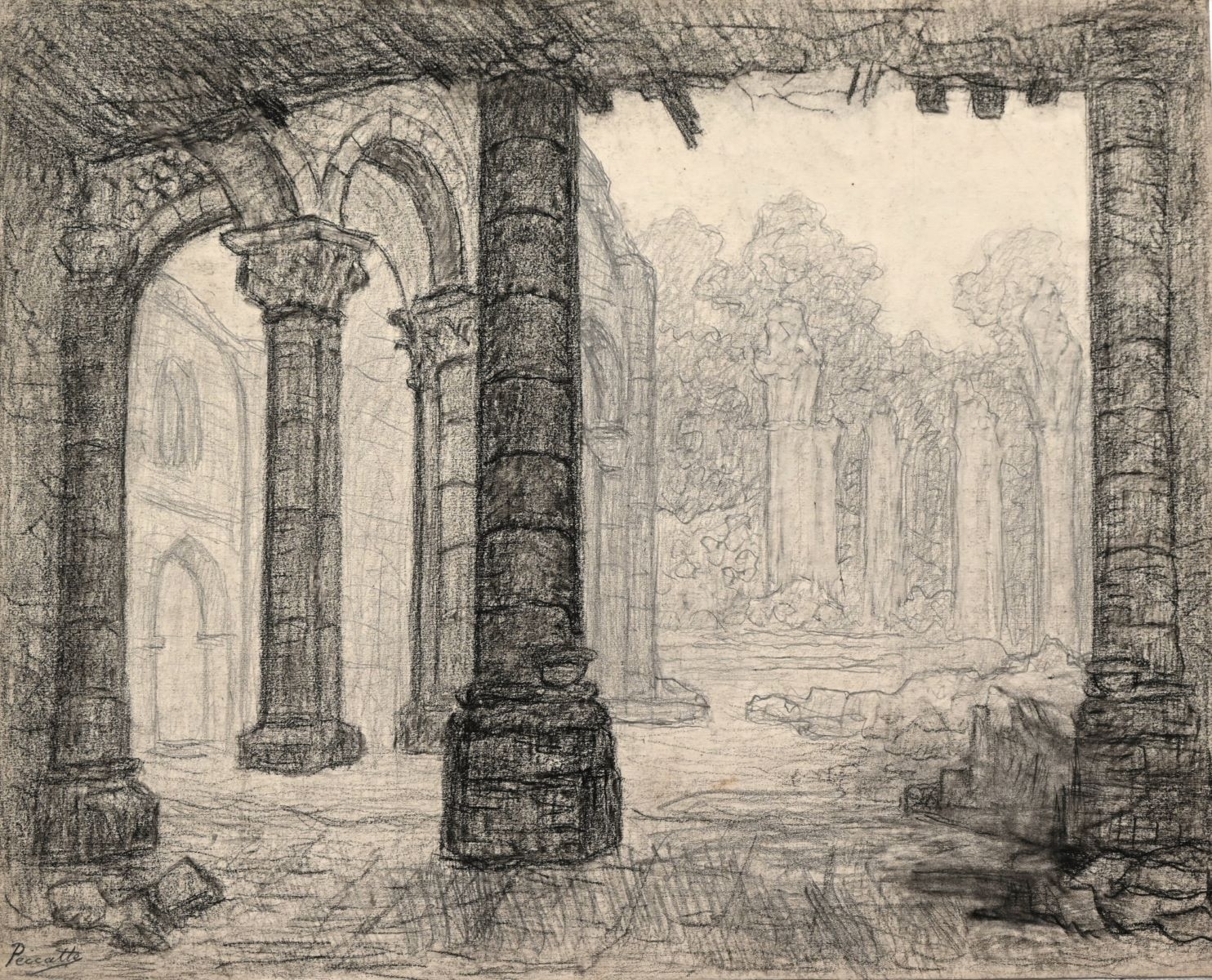 Saint-Dié, Cloître VI (titre factice), Charles Peccatte, 1945