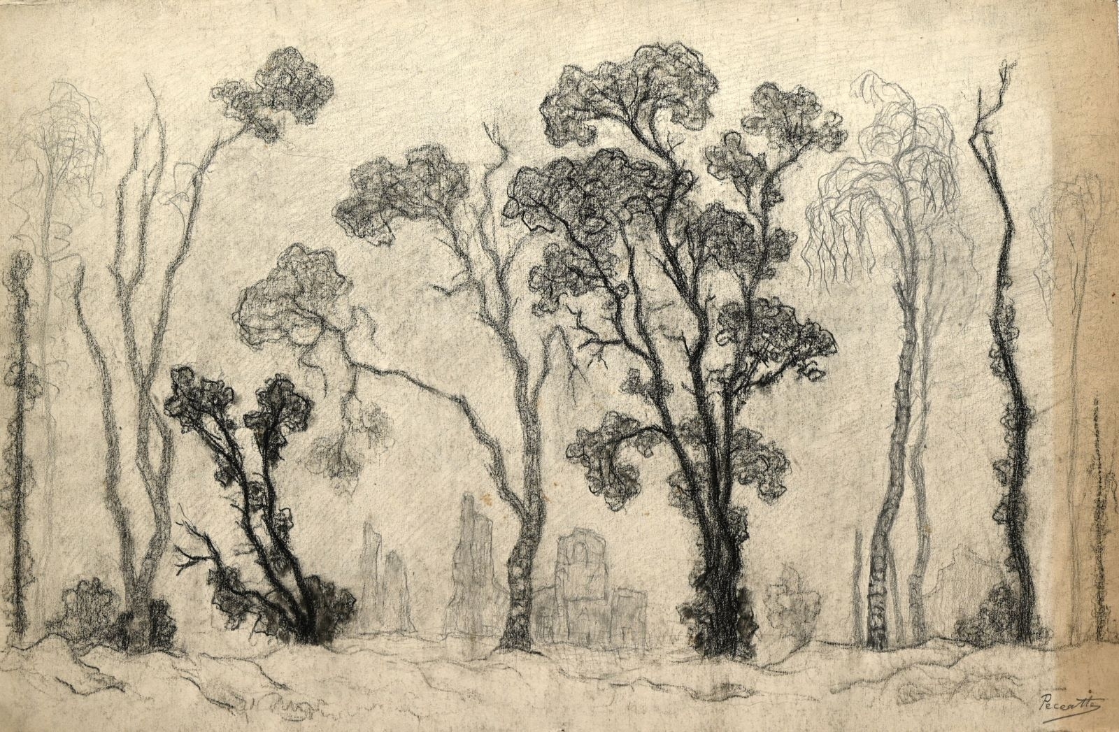 Saint-Dié, ruines II (titre factice), Charles Peccatte, 1945