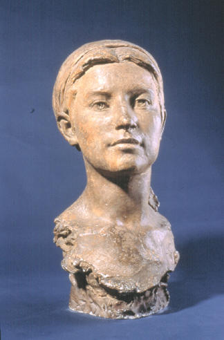 Tête de femme au foulard_0