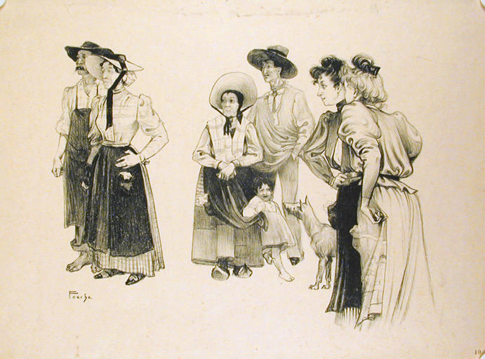 Personnages en costumes régionaux_0