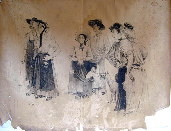Personnages en costumes régionaux_0