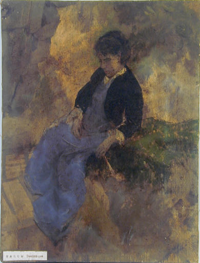 La femme en bleu_0