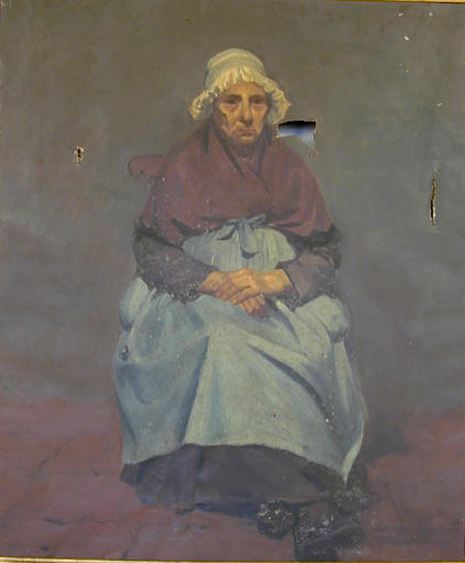 Vieille femme assise_0