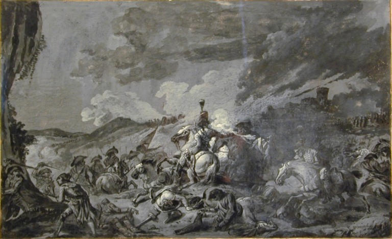 Combat de cavaliers et de fantassins de l'armée des Pyrénées-Orientales_0