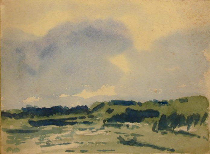 Paysage, Gabriel Beringuier, 2e moitié 19e siècle, 1er quart 20e siècle