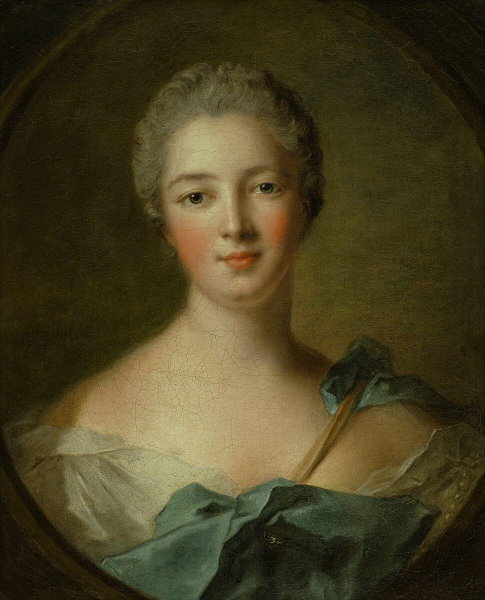 Portrait de Madame de Pompadour en Diane_0