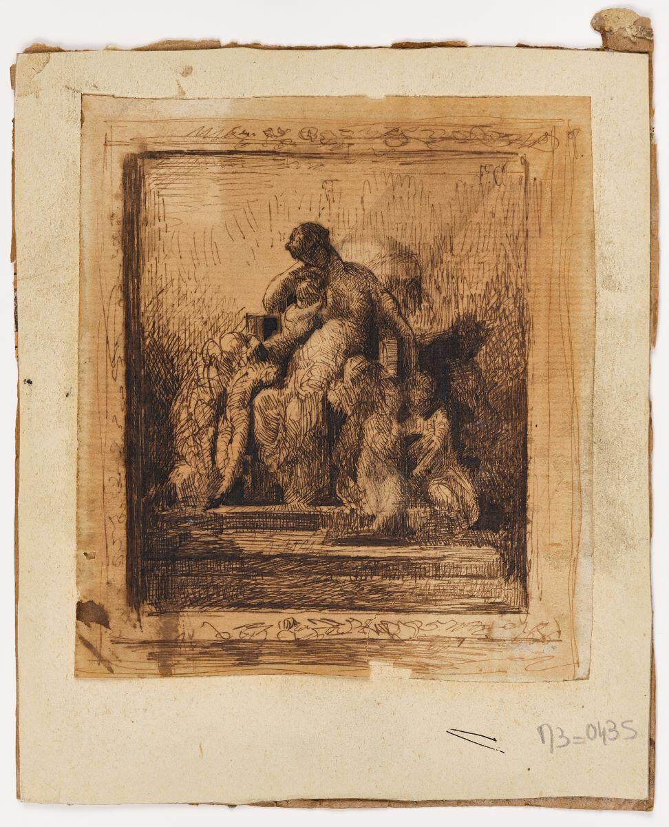 La Ville de Paris élevant ses enfants, François-Nicolas Chifflart, 1850 de,1988 à