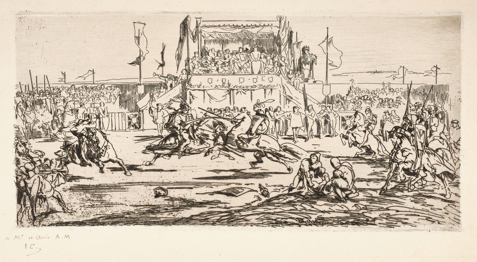 Le Tournoi, François-Nicolas Chifflart, 1850 de,1899 à