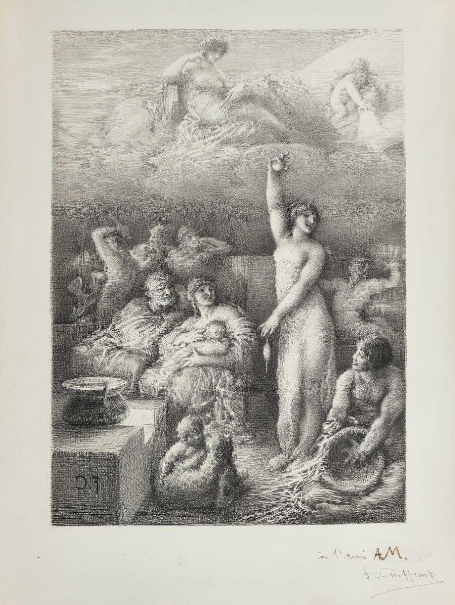 Allégorie des âges de la vie, François-Nicolas Chifflart, 1850 de,1899 à