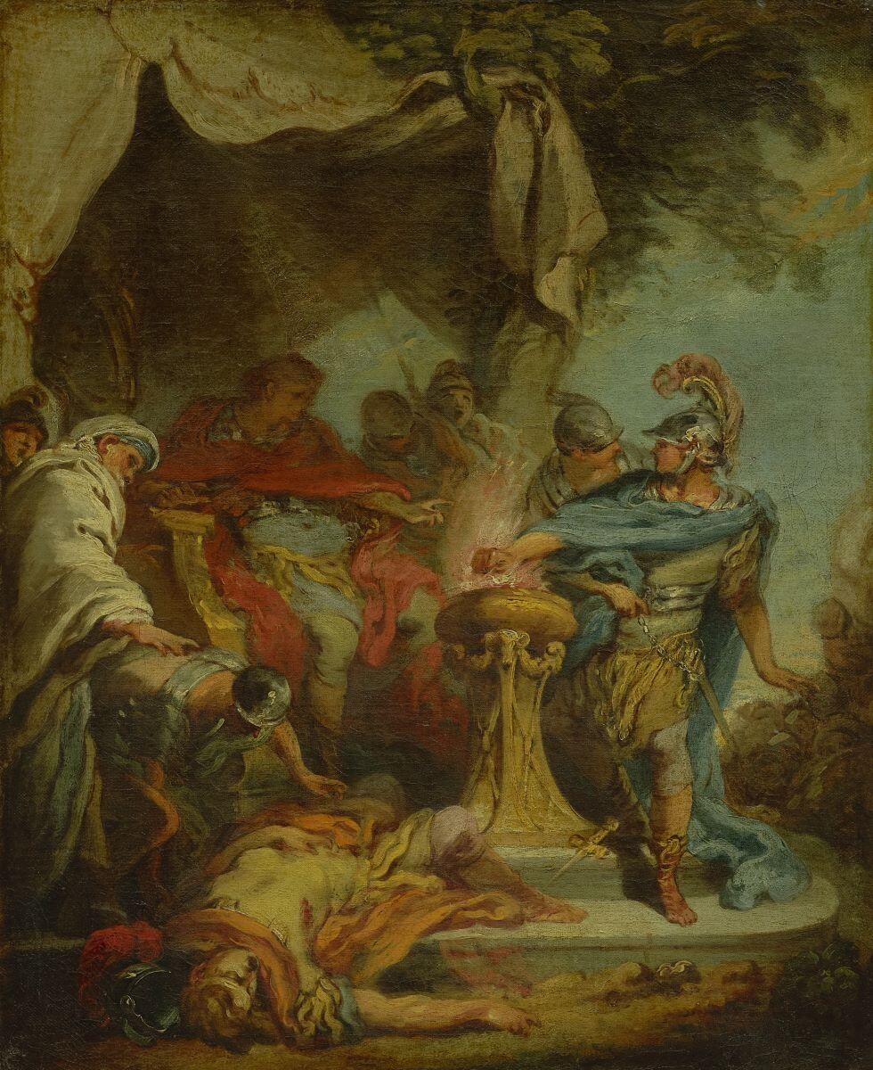 Mucius Scaevola devant Porsenna_0