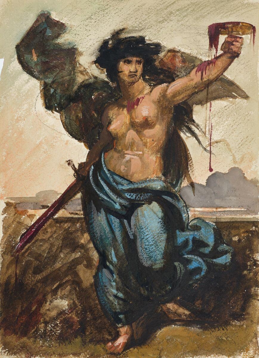 La Guerre ou la Vengeance, François-Nicolas Chifflart, 1950 de,1999 à
