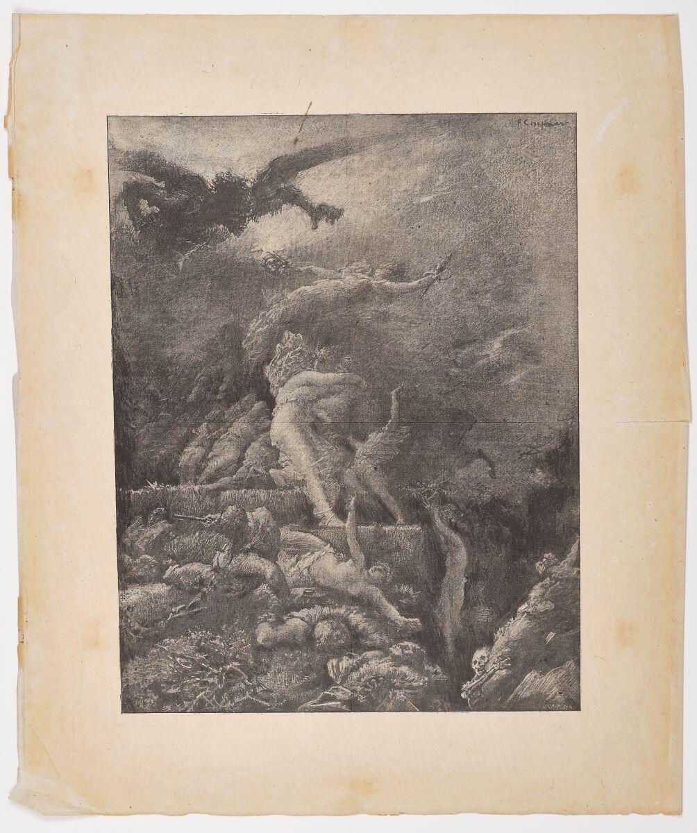 Scène allégorique, François-Nicolas Chifflart, 1850 de,1899 à