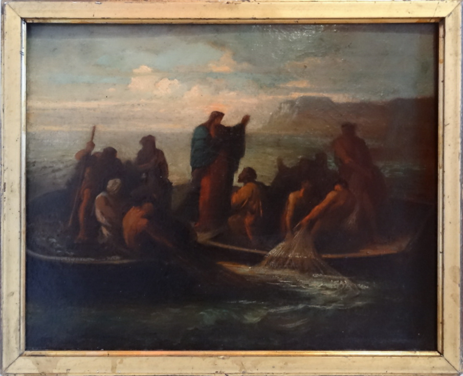 La pêche miraculeuse, François-Nicolas Chifflart, 2e moitié 19e siècle