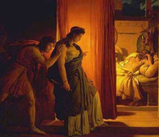 Scène antique (Clytemnestre), Pierre Narcisse Guerin, 1er quart 19e siècle
