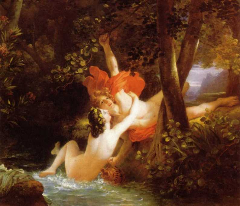 Hylas et la nymphe, François Gérard, 1826