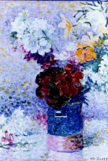 Fleurs dans un vase, Henri-Edmond Cross, 4e quart 19e siècle