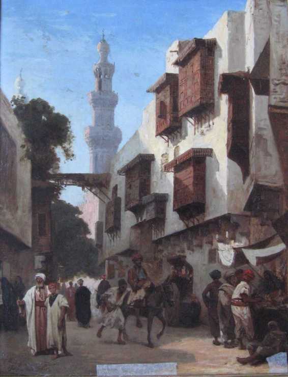 rue du Caire, Louis Claude Mouchot, 1868