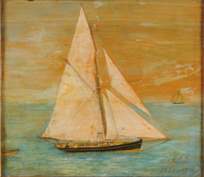 Portrait du yacht Le Sylphe, 1880-1901_0