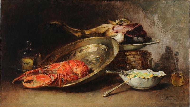 Nature morte au cuivre et au homard_0