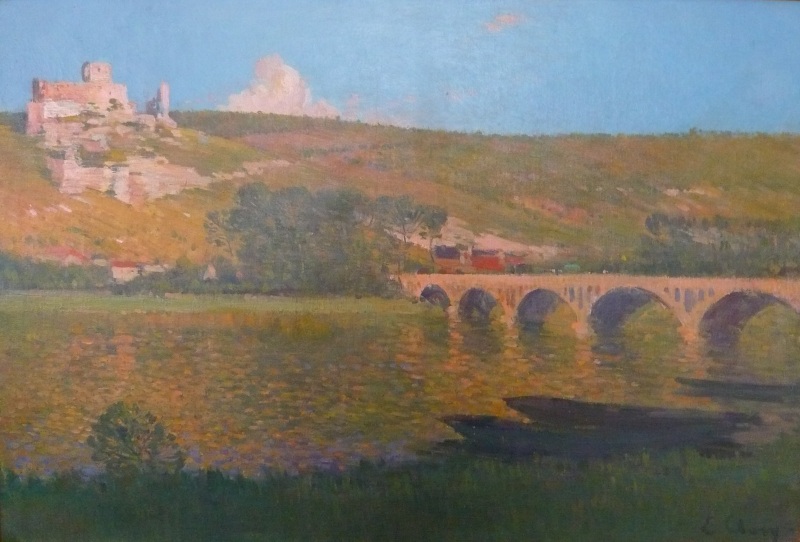 Bords de Seine avec Château Gaillard, Eugène Clary, 4e quart 19e siècle (incertain)