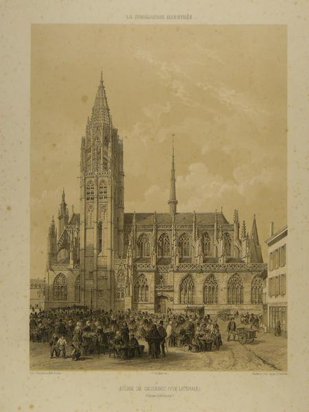 L'église de Caudebec (Vue latérale)_0