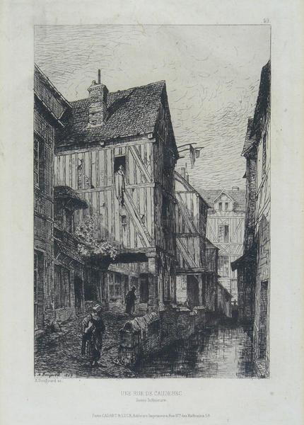 Une rue de Caudebec_0