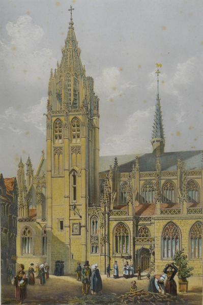 Façade sud [Caudebec-en-Caux, église] — Henry Brandling