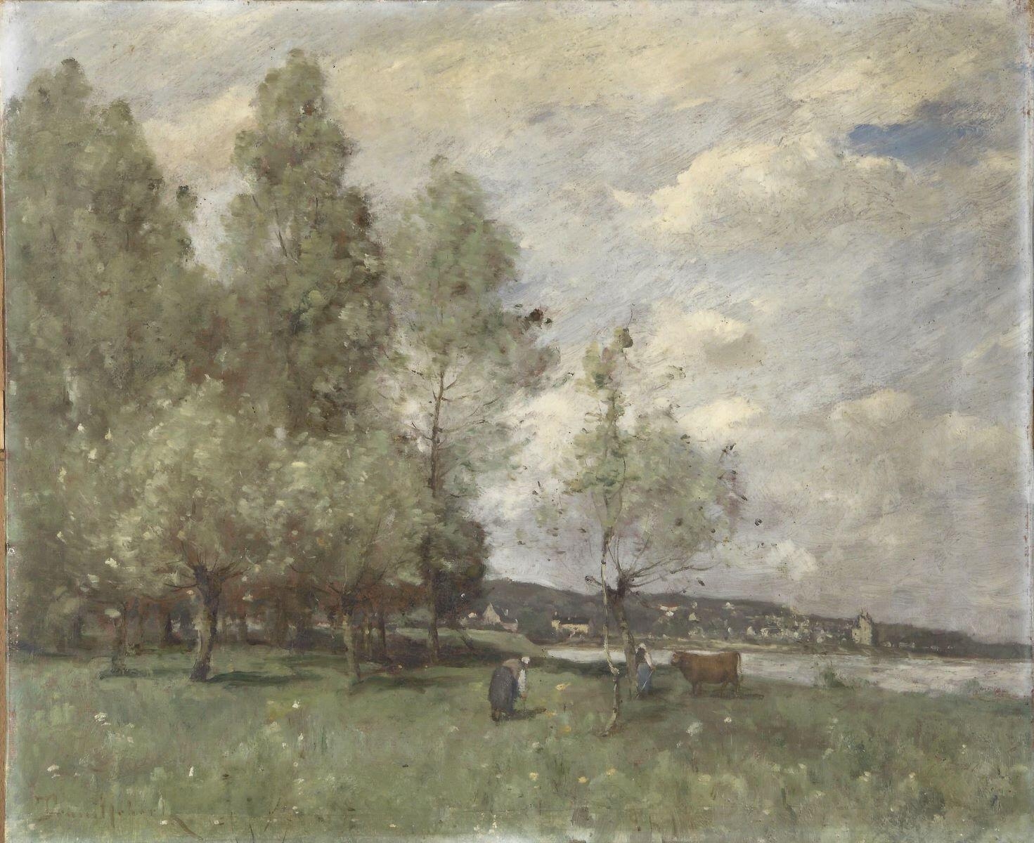 Paysage en bord de Loire (titre factice) — Труйебер, Поль Дезире