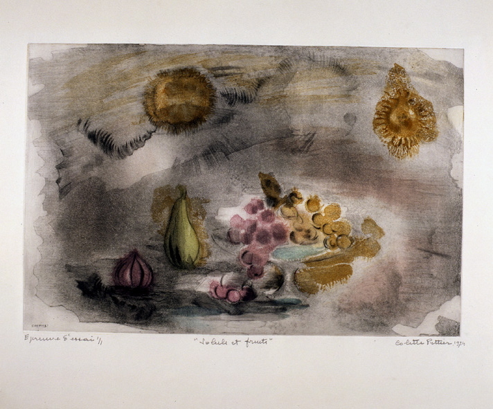 Soleils et fruits, Colette Pettier, 1974