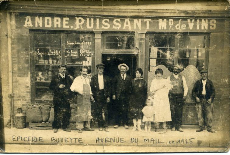 Soissons - Epicerie buvette, avenue du Mail en 1925_0
