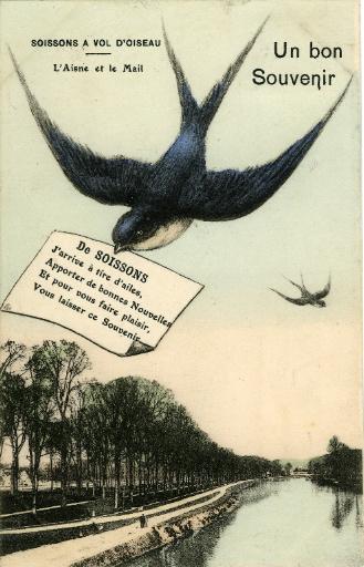 Soissons à vol d'oiseau - L'Aisne et le Mail_0