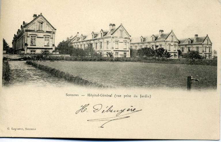 Soissons - Hopital-Général (vue prise du jardin)_0