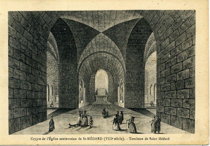 Soissons - Crypte de l'église souterraine de Saint-Médard (VIII siècle) - Tombeau de Saint-Médard_0