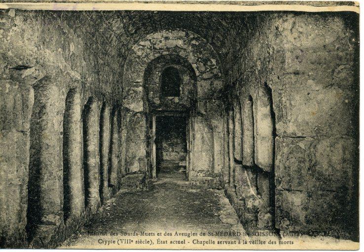 Institut des Sourds-Muets et des Aveugles de Saint-Médard-les-Soissons - Crypte (VIIIe siècle), état actuel - Chapelle servant à la veillée des morts_0