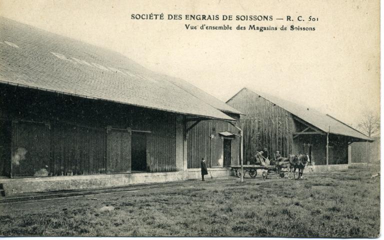Société des engrais de Soissons - Vue d'ensemble des magasins de Soissons_0