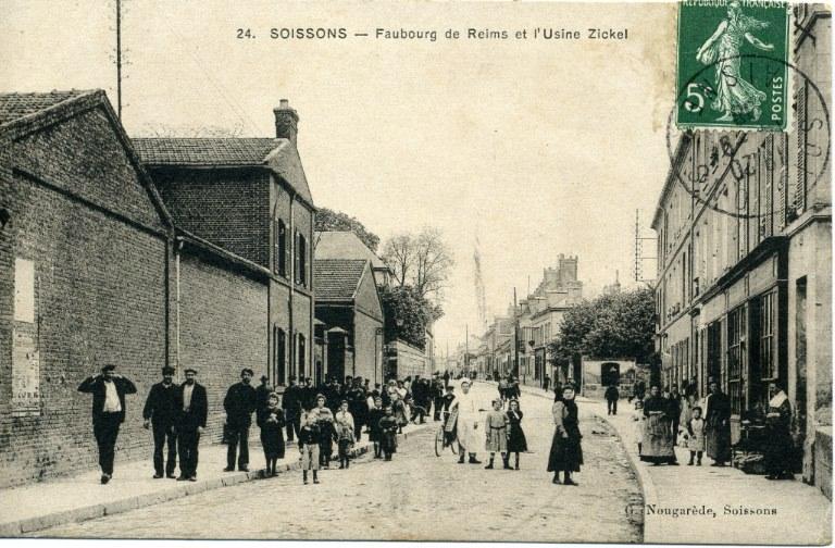 Soissons - faubourg de Reims et l'usine Zickel Deahaître_0
