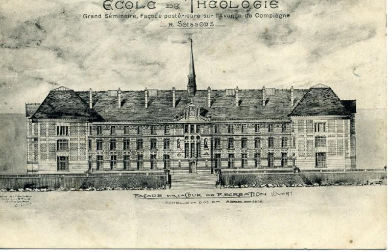 Soissons - Ecole de Théologie - Grand Séminaire -façade postérieure sur l'Avenue de Compiègne_0