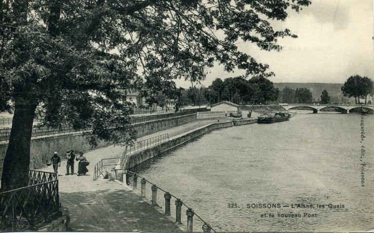 Soissons - L'Aisne, les Quais et le nouveau Pont_0