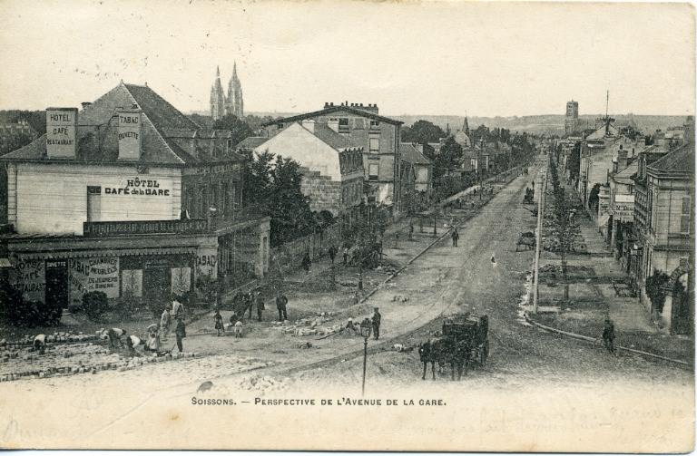 Soissons - Perspective de l'Avenue de la Gare_0